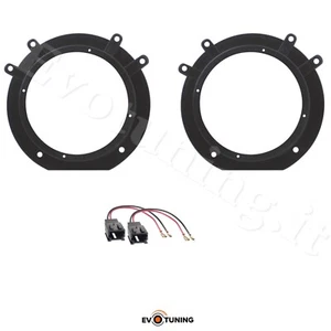 Kit Anelli Adattatori Altoparlanti Casse 165mm+ Cp Cavi per Fiat Scudo dal 2007 - Foto 1 di 3