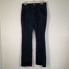 Lee Jeans Women’s 10 M Black Bootcut Denim Midrise Riders Pants W30 R10 I31