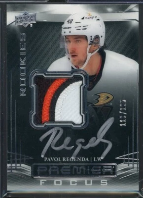 2022-23 UD Premier Focus Rookie Patch Autographs #PFPRPR Pavol Regenda 116/125 - Image 1 of 2