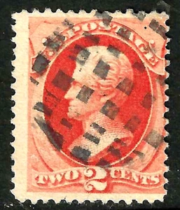 BONITA REJILLA CIRCULAR Fancy Cancel 2 centavos Sc #178/183 Jackson EE. UU. 67E12 - Imagen 1 de 2