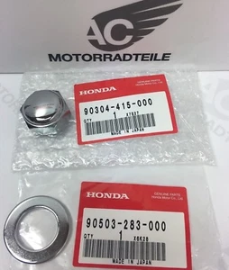 Honda CB CL 450  Steuerkopf Lenkkopf Mutter u. Scheibe nut washer steering stem - Picture 1 of 1