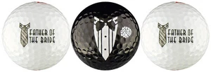 Father of the Bride Wedding Golf Ball Gift Set - Picture 1 of 1