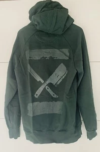 Distorted People Barber Butcher Raglan Hoodie Pullover GRÜN Green L Large NEU - Bild 1 von 3
