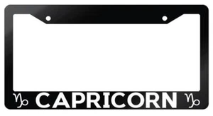 Black License Plate Frame Auto Accessory Capricorn - Bild 1 von 1