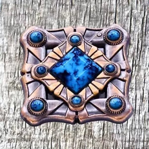 Western Sunset Copper Finish Concho  CON497-B-AC - Picture 1 of 3