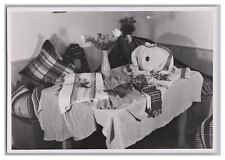 Wohnung Einrichtung Kissen Stickereien Webkunst - Altes Foto 1950