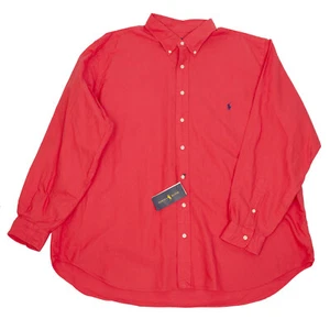 RALPH LAUREN BIG TALL MEN'S LONG SLEEVE OXFORD SHIRTS BLUE YELLOW CHECK RED PINK - Picture 1 of 13