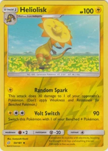 Heliolisk 50/181 SM Team Up Pokemon TCG Reverse Foil - Picture 1 of 1