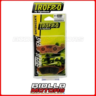 43022501 PASTIGLIE FRENO POSTERIORI TROFEO FANTIC MOTOR SUPERSEI MOTARD 125 2008 - Immagine 1 di 4