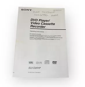 SONY SLV-D201P Operating Instructions / Owner’s Manual - Picture 1 of 1