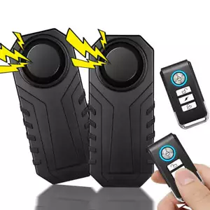 2x Security Wireless Sensor Car AUTO Vehicle Burglar Door Vibration Alarm Alert - Picture 1 of 12