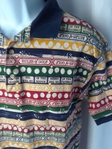 Fila Golf Shirt Uomo M Banner Funk Treno Colore Pop Regole in Grezzo Vintage Anni 90 Hm - Foto 1 di 8