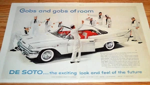 1958 DESOTO FIREFLITE SPORTSMAN ORIGINAL LARGE VINTAGE ADVERTISEMENT AD 58 - Picture 1 of 1