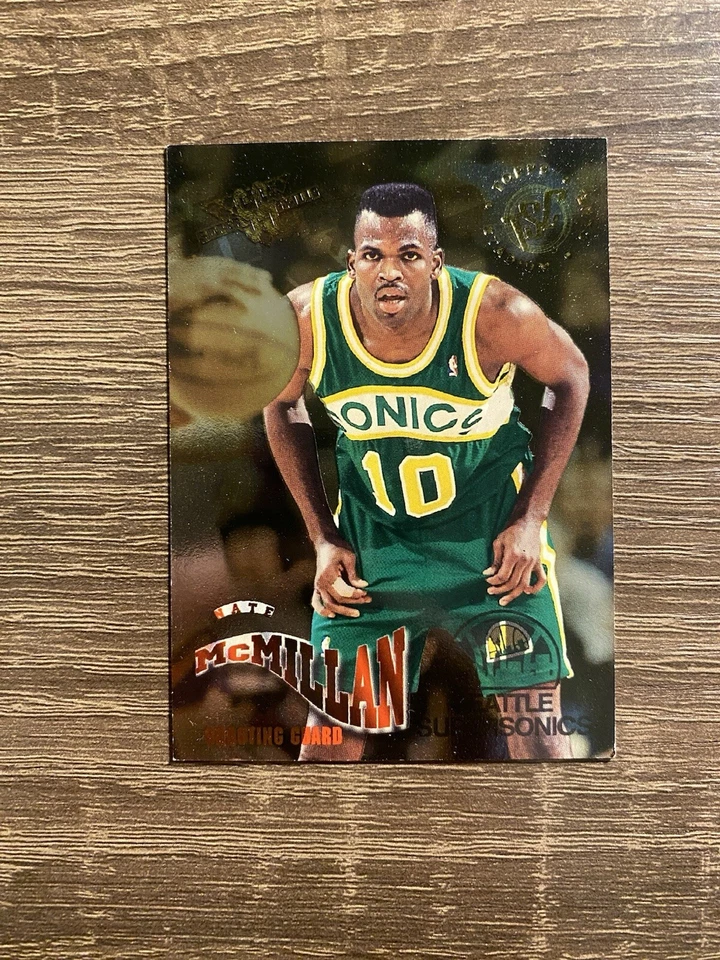 1994-95 Stadium Club NATE McMILLAN Super Skills Insert #10 Sonics - Image 1 of 2