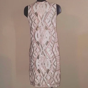 NEW Chelsea & Violet Sz XS Dress ICE PRINCESS Formal $128 Shift Sequin Wedding - Picture 1 of 6