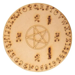 Wooden Grid Board Pentacle Spirit Board 25cm - Picture 1 of 2