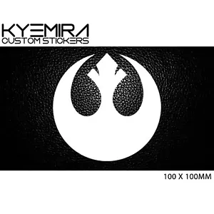 Star Wars Rebel Alliance 100mm Vinyl Decal/Sticker Select your own colour KCS - Picture 1 of 21