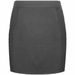 Niñas Gris Lápiz Liso Falda Escolar Damas Oficina Ropa de Trabajo Cintura Alta - Imagen 1 de 1