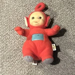 Vintage 1998 TALKING Playskool Hasbro Teletubbies Po Red 16" Plush Doll Tested - Picture 1 of 12