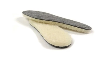 Merino Sheepskin Insoles Felt Thick Inner Soles Natural Wool for Shoes Boots! - Image 1 of 4