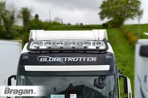 Roof Light Bar + Flush LEDs For Volvo FM 5 Globetrotter XL 2021+ Steel - BLACK - Picture 1 of 5