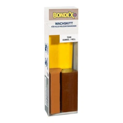 Bondex Wachskitt Teak Dunkel/Hell 2 Stück Wachs Reperatur NEUWARE Art.Nr: 352687