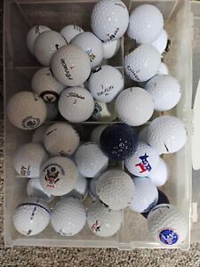 Dad's logo golf ball collection