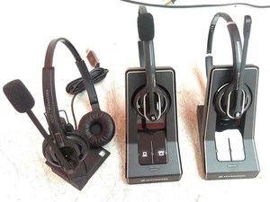 Defective Lot of 3 Sennheiser SD Pro 2 MD Pro 2 & Base Stations AS-IS  - Picture 1 of 12