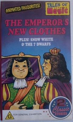 Ropa Nueva del Emperador VHS + Blancanieves y los 7 Enanitos PAL Video Animado Foto 1 de 3