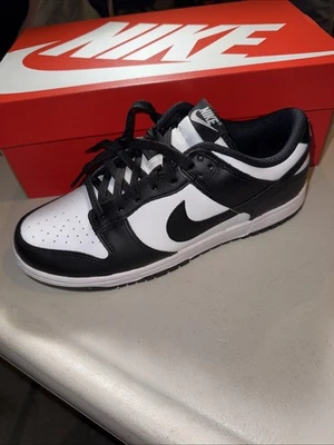 Nike Dunk Low Retro Blanco Negro Panda talla 6 1/2 hombre talla 8 mujer Foto 1 de 4