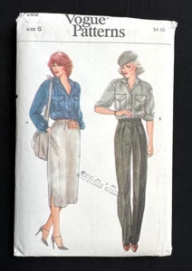 Vogue 7292 Misses Shirt, Skirt, Pants Classic Style 1970's Pattern size 6 Uncut - Bild 1 von 2