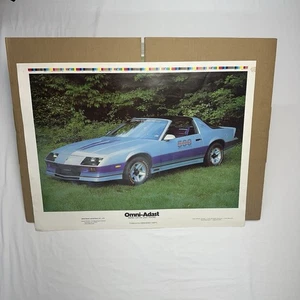 1982 Indianapolis 500 Event Pace Car Camaro Z28 Chevrolet Omni-Adast Print - Picture 1 of 10