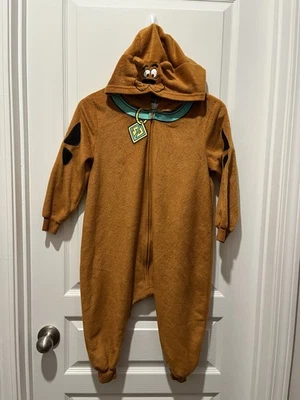 Disfraz de lana con capucha Scooby-Doo para niños de una pieza pijama talla XS 4/5 falta cola Foto 1 de 4