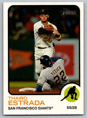 2022 Topps Heritage Thairo Estrada San Francisco Giants #271 - Image 1 of 2