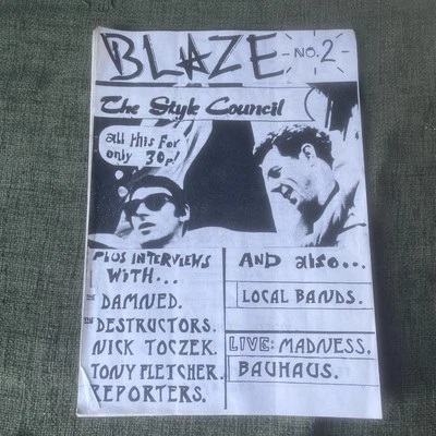 Blaze Fanzine No 2. Style Council, Damned, Madness, Bauhaus EM136 - Image 1 of 4