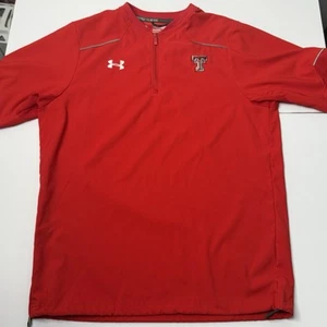 Under Armour Men’s Texas Tech 1/4 Zip Red Pullover Red Size XS - Picture 1 of 5