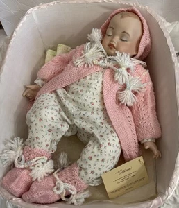 Tender Toddlers By Gay Talbott Boassy -Victoria- Porcelain Sleeping Doll 17” - Picture 1 of 12