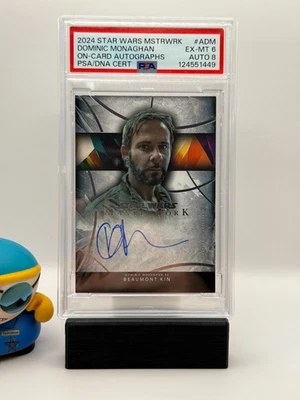 2024 Star Wars Masterworks Dominic Monaghan On Card Auto PSA 6 - Image 1 of 3