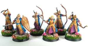 Mesbg - Lotr - Squad of 6 Galadhrim warriors ( recast resin ) Lothlorien - Picture 1 of 5