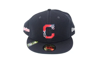 New Era MLB Cleveland Indians 59FIFTY Fitted Navy Official On-Field Cap Größe 8 - Bild 1 von 6