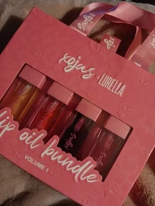 Lurella Cosmetics Xojas X Lurella Authentic 4 Full Size Lip Oils Brand New - Picture 1 of 12