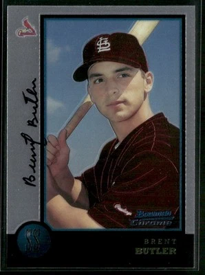 1998 Bowman Chrome #154 Brent Butler - Image 1 of 2
