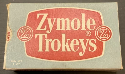Vintage Zymole Trokeys Cough Drops Empty Box Consolidated Royal Chemical Corp - Image 1 of 4