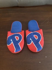 Philadelphia Phillies Men's Colorblock Slippers sz L 11-12 memory foam (new) - Picture 1 of 3