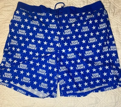 Bañador Bud Light para hombre talla 2XL azul  Foto 1 de 4