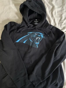 Carolina Panthers NFL Logo Fanatics Black Pullover Hoodie Men’s Size XL - Picture 1 of 5