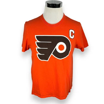 Philadelphia Flyers Claude Giroux #28 T-Shirt Men's Medium 47 Brand Orange - Image 1 of 4
