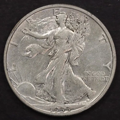 1933-S 50c Walking Liberty Half Dollar - XF Details Cleaned - Image 1 of 2