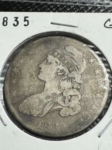1835 Büste Hälfte, Münze beliebter Art, kostenloser Versand - Bild 1 von 2