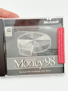 Vintage Microsoft Money 98 PC CD-ROM Software Windows 95/NT Big Box USA Made NEW - Picture 1 of 3
